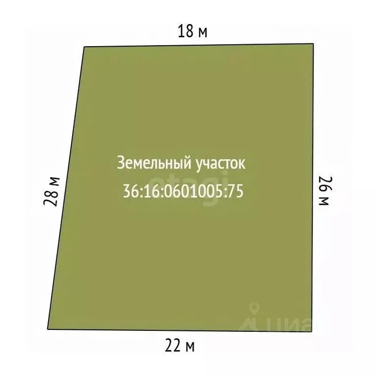 Участок в Воронежская область, Новоусманский район, с. Бабяково ... - Фото 1