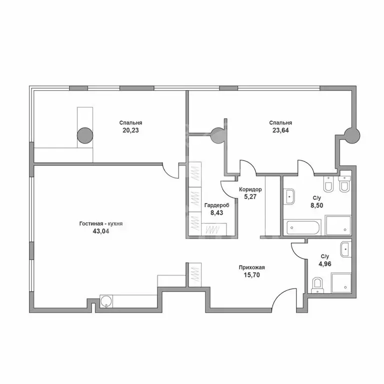 3-комнатная квартира: Москва, Большая Грузинская улица, 69 (130.7 м) - Фото 0