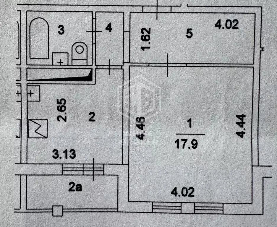 1-к кв. Москва 3-я Богатырская ул., 3 (38.4 м) - Фото 2