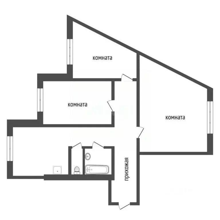 3-к кв. Красноярский край, Красноярск Караульная ул., 40 (70.0 м) - Фото 2