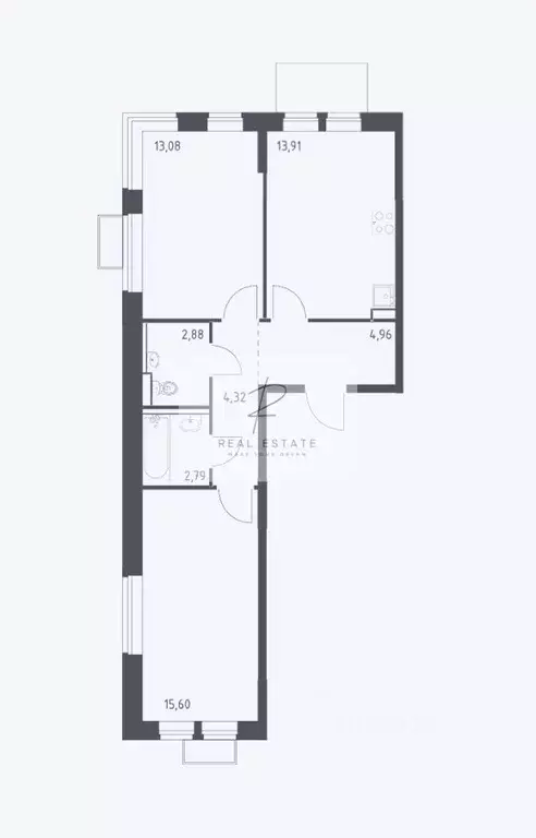 2-к кв. Москва Ленинградское ш., 229Бк2 (57.54 м) - Фото 0
