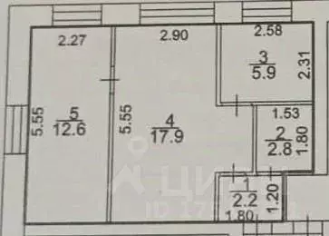2-к кв. Башкортостан, Ишимбай Революционная ул., 23А (41.4 м) - Фото 2