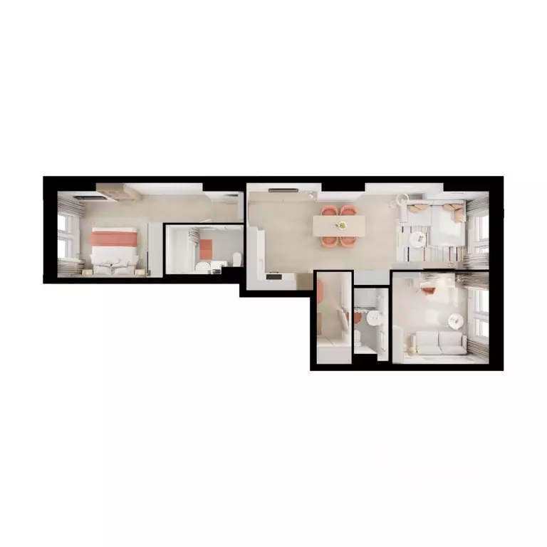 2-к кв. Московская область, Котельники Парковый мкр, Белая Дача Парк ... - Фото 2