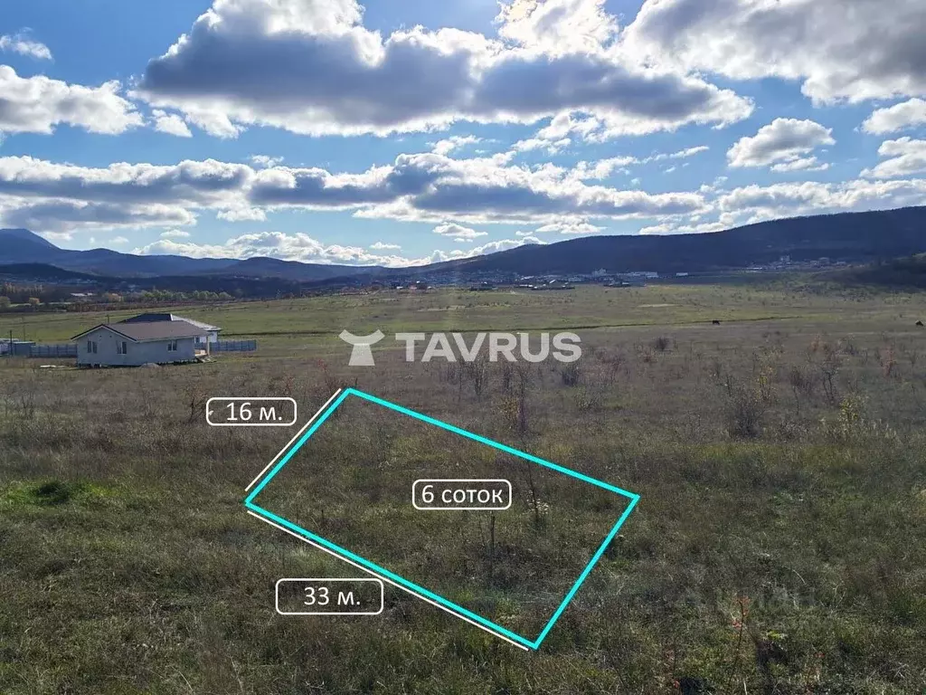 Участок в Крым, Симферопольский район, с. Доброе ул. Зеленая (6.0 ... - Фото 2