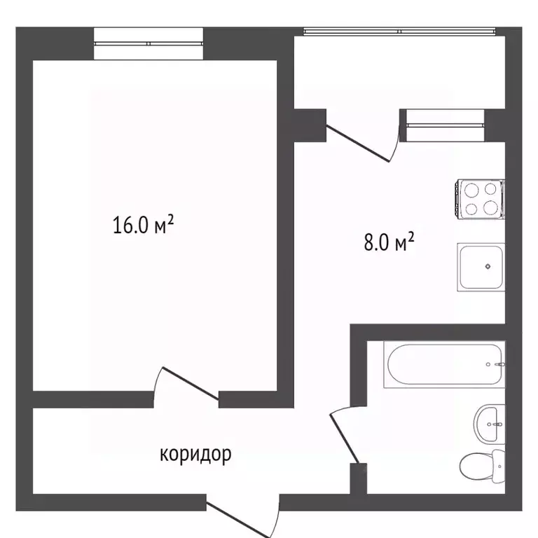 1-к кв. Воронежская область, Воронеж ул. Артамонова, 34/3 (29.6 м) - Фото 2