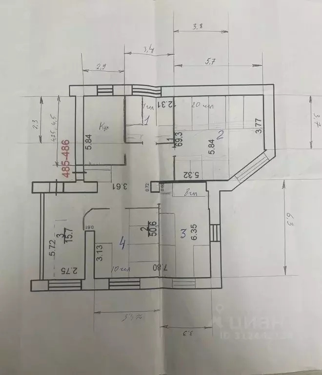 Помещение свободного назначения в Москва Люсиновская ул., 68 (166 м) - Фото 0