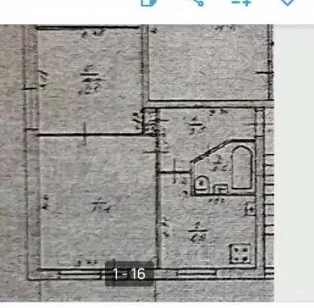 2-к кв. Татарстан, Казань ул. Братьев Касимовых, 66 (37.0 м) - Фото 2