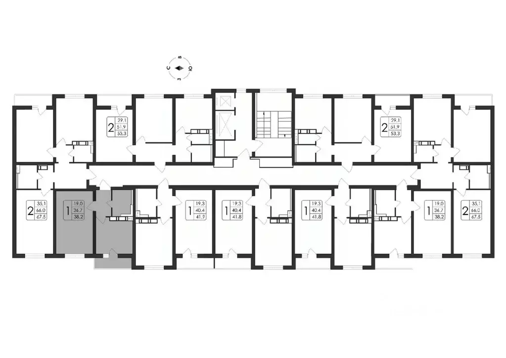 1-к кв. Воронежская область, Воронеж ул. Загоровского, 5/3 (38.2 м) - Фото 1