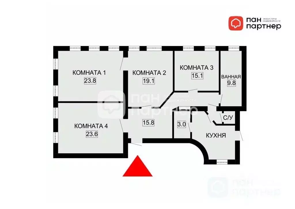 4-к кв. Санкт-Петербург Серпуховская ул., 40 (128.5 м) - Фото 1