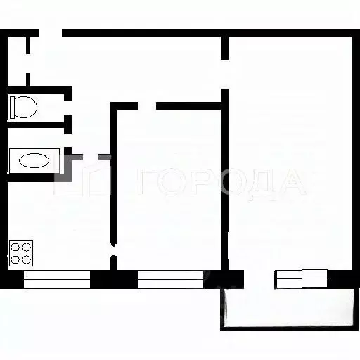 2-к кв. Москва ул. Барышиха, 38 (50.6 м) - Фото 1