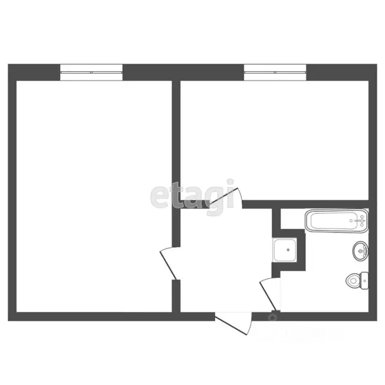 1-к кв. Мордовия, Саранск ул. Пушкина, 12 (33.8 м) - Фото 2