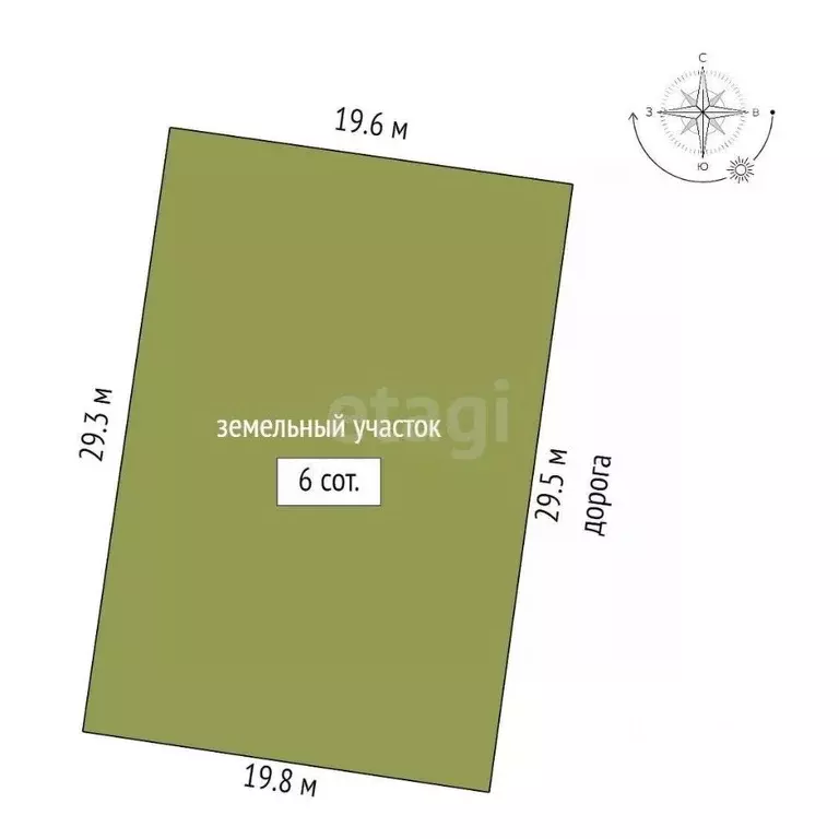 Участок в Крым, Симферополь ул. Бахтлы, 10 (6.0 сот.) - Фото 1