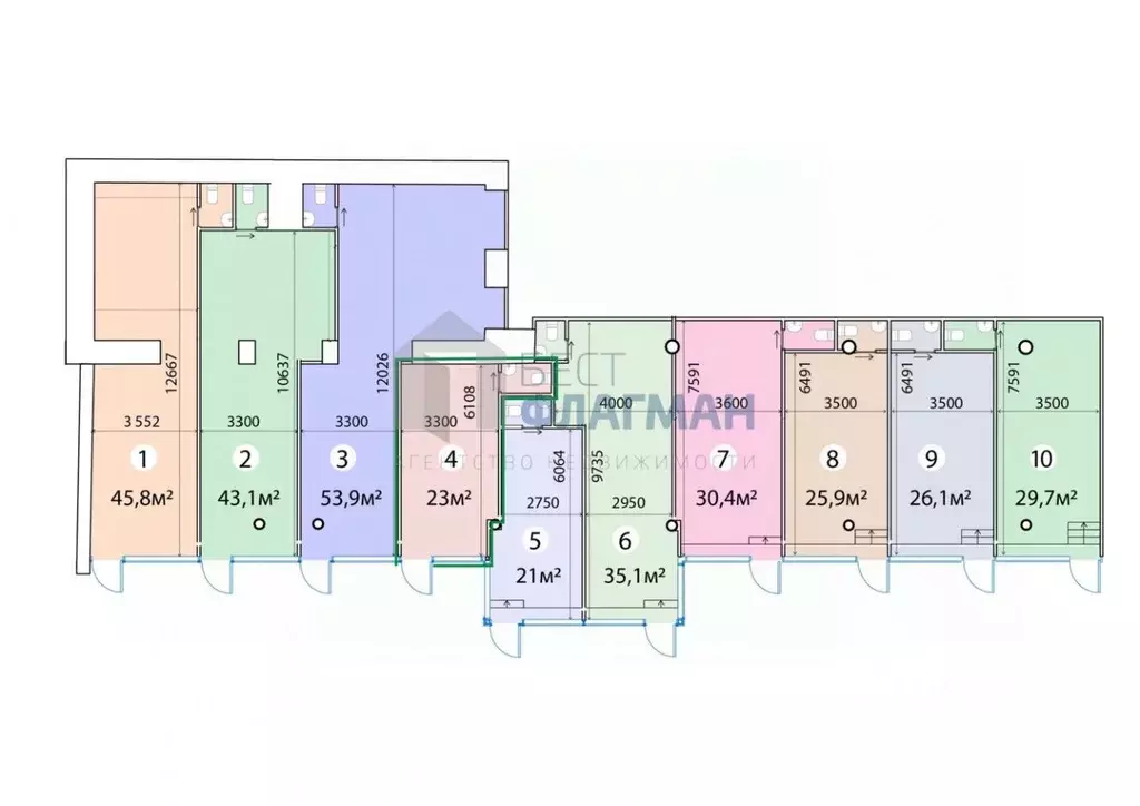Помещение свободного назначения в Москва ул. Красная Пресня, 12 (23 м) - Фото 2
