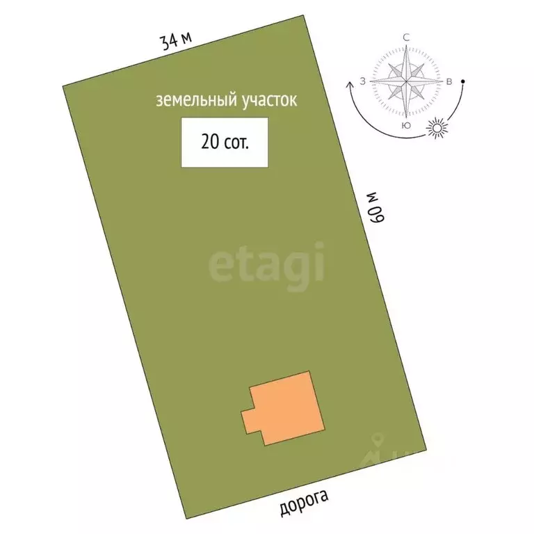 Дом в Владимирская область, Муром с. Стригино, ул. Молодежная, 3 (114 ... - Фото 1