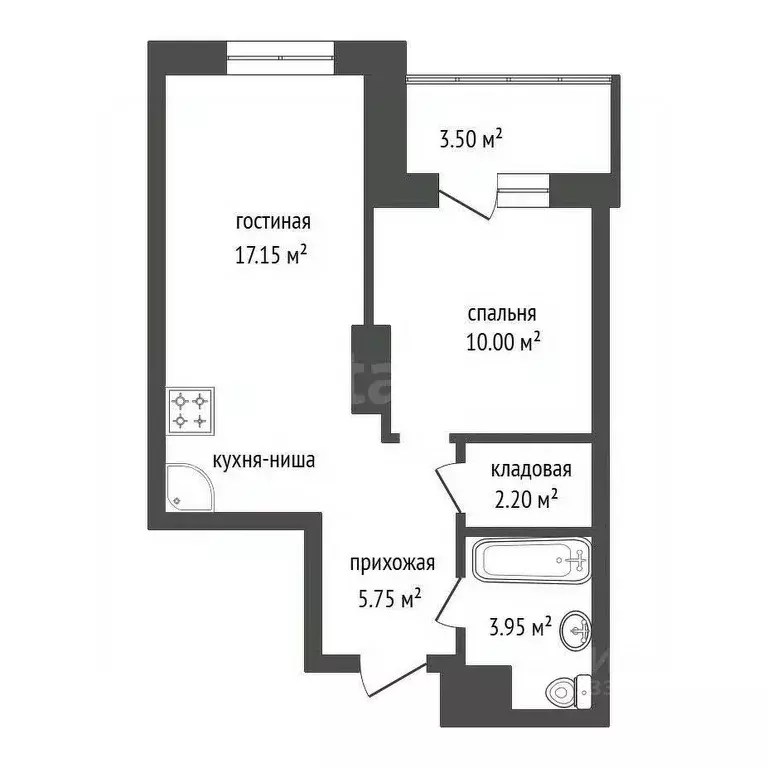 2-к кв. Красноярский край, Красноярск Уютный Дом на Дудинской жилой ... - Фото 2