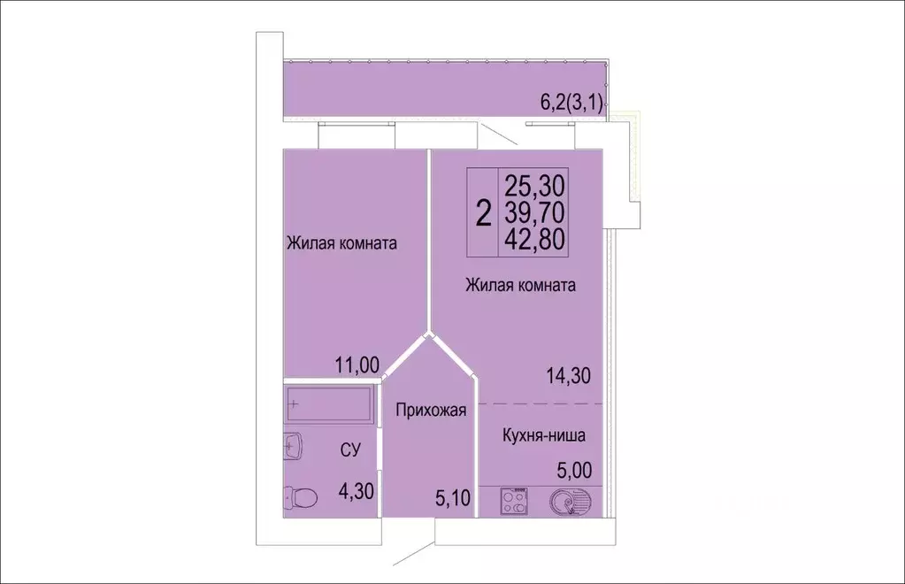 1-к кв. Кировская область, Киров ул. Красной Звезды, 32 (43.9 м) - Фото 0