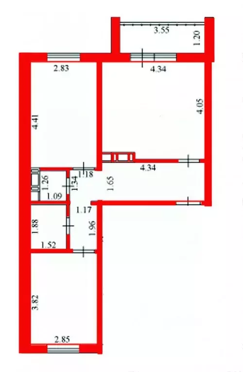 2-к кв. Челябинская область, Челябинск ул. 2-я Эльтонская, 48А (56.0 ... - Фото 1