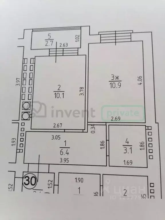 1-к кв. Калининградская область, Гурьевск бул. Рижский, 7 (33.2 м) - Фото 2