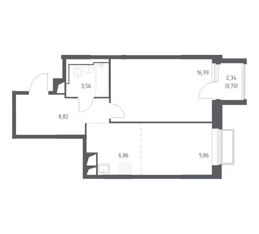1-комнатная квартира: Мытищи, микрорайон Перловка, жилой комплекс ... - Фото 1