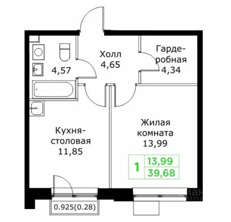 1-к кв. Московская область, Мытищи Имени Г.Т. Шитикова мкр, Кит 2 ... - Фото 0