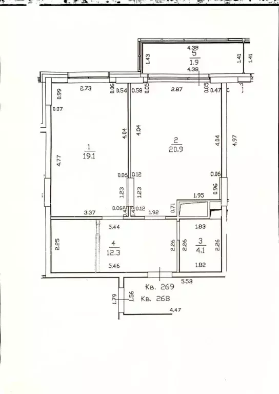 1-к кв. Татарстан, Казань ул. Сибгата Хакима, 51 (56.4 м) - Фото 2