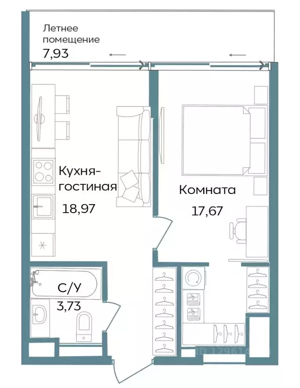 1-к кв. Крым, Саки ул. Морская (48.3 м) - Фото 0