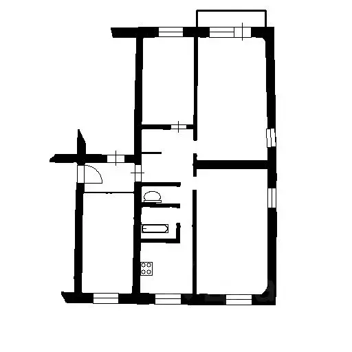 3-к кв. Ленинградская область, Отрадное Кировский район, Лесная ул., ... - Фото 2