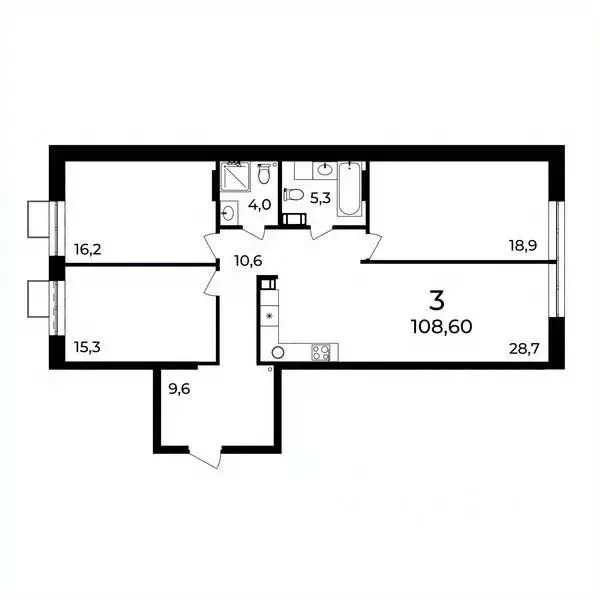 3-к кв. Нижегородская область, Нижний Новгород ул. Воровского, 8 ... - Фото 1