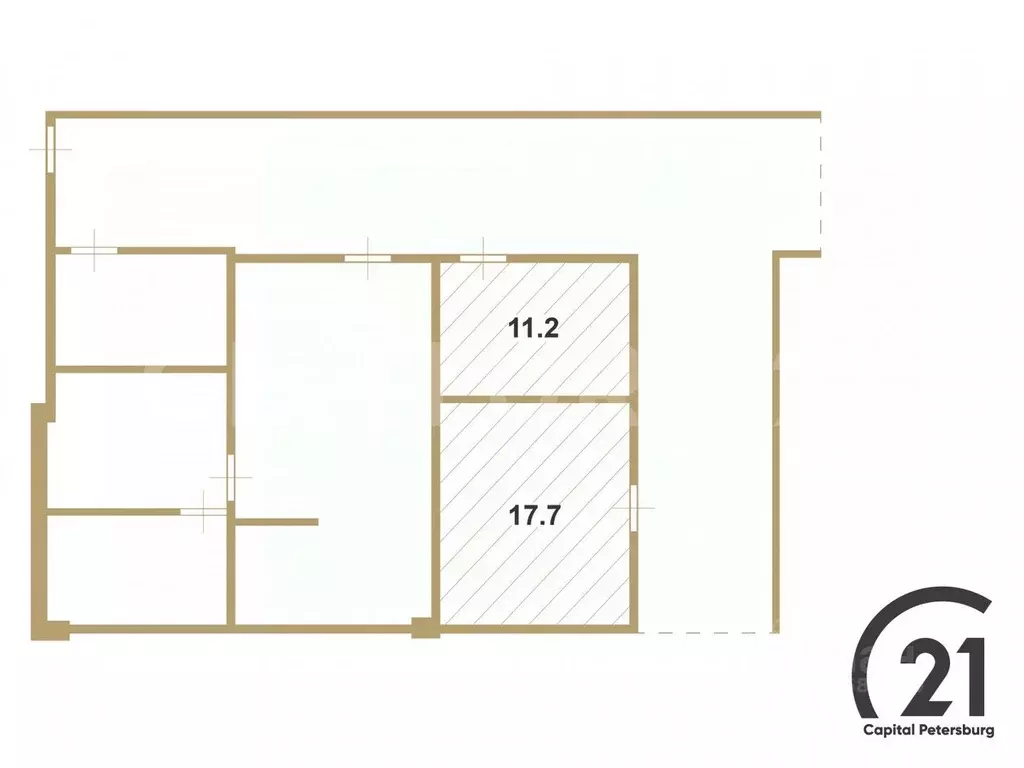 Торговая площадь в Санкт-Петербург ул. Есенина, 5А (29 м) - Фото 2