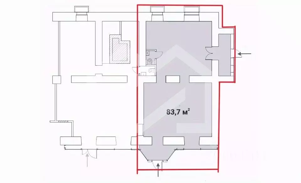 Помещение свободного назначения в Москва Брянская ул., 12 (84 м) - Фото 2
