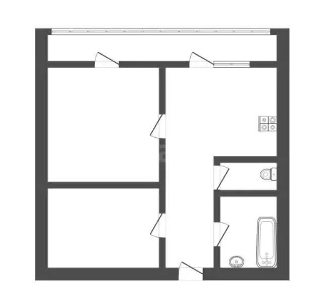 2-комнатная квартира: Борисоглебск, улица Урицкого, 12 (42.6 м) - Фото 1