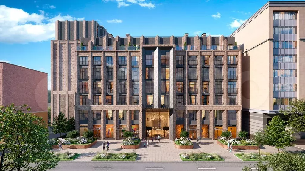 2-к. квартира, 74,8 м, 8/12 эт. - Фото 1