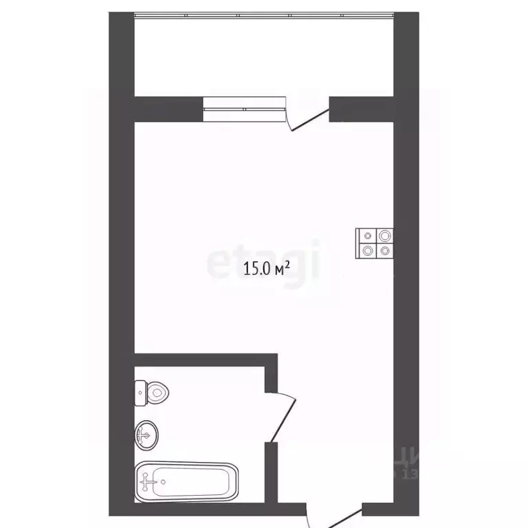 Студия Тюменская область, Тюмень Олимпийская ул., 24 (17.9 м) - Фото 2