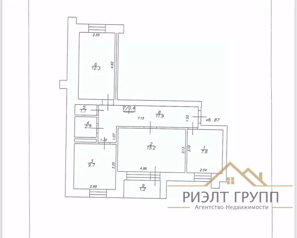 3-к кв. Татарстан, Казань ул. Голубятникова, 26 (65.0 м) - Фото 1