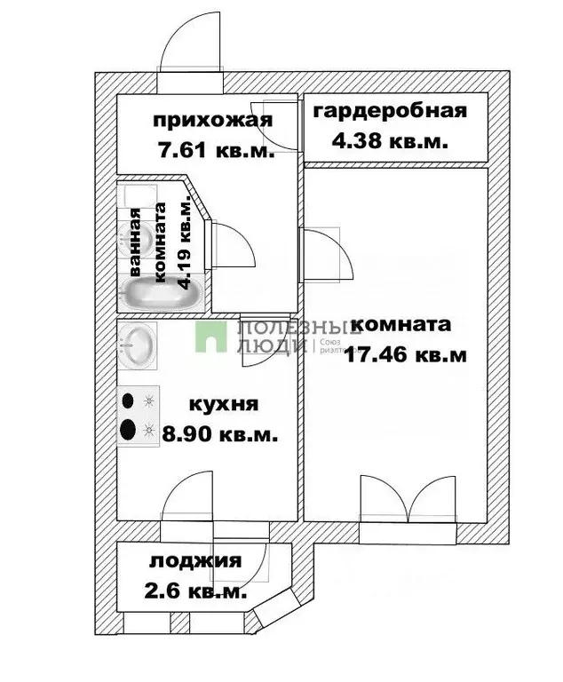 1-к кв. Башкортостан, Иглинский сельсовет, с. Иглино ул. Лесунова, 2 ... - Фото 1