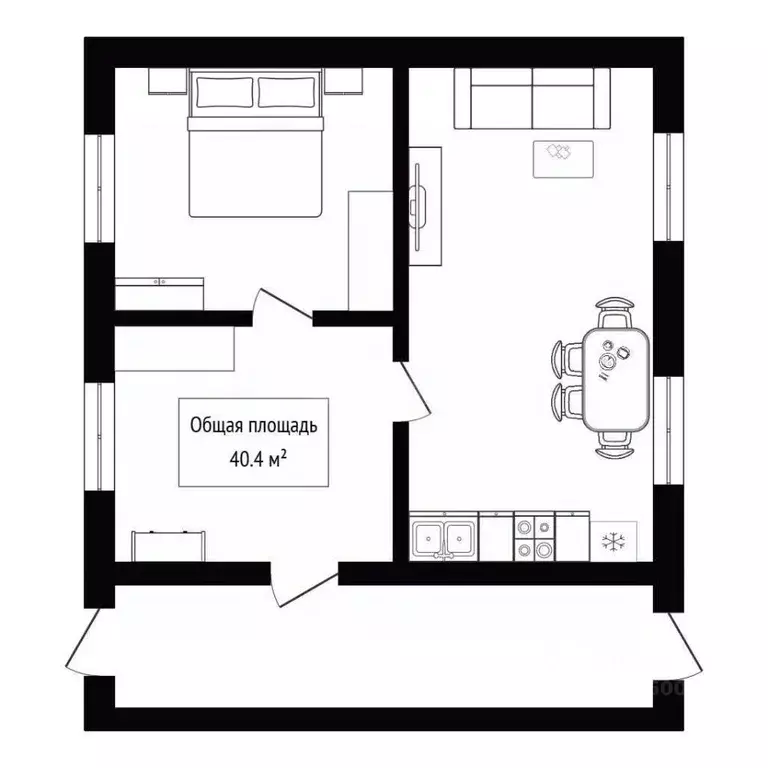 Дом в Алтай, Майминский район, с. Кызыл-Озек Заречная ул., 18 (40 м) - Фото 2