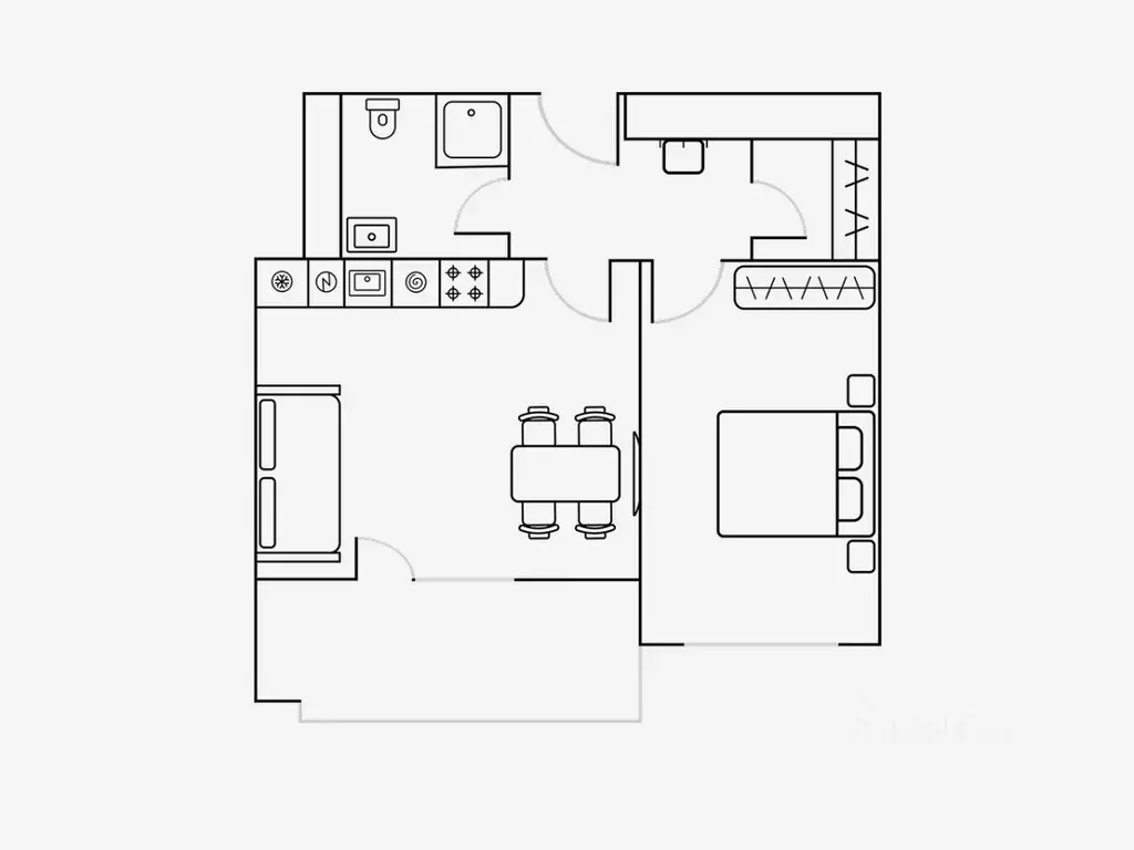 2-к кв. Москва ул. Берзарина, 30А (45.0 м) - Фото 2