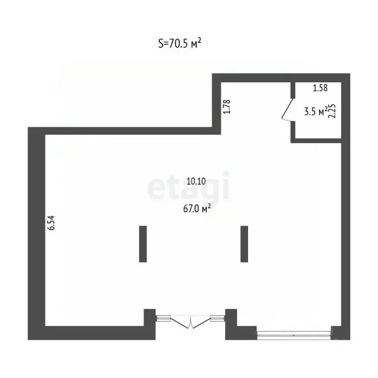 Торговая площадь в Тюменская область, Тюмень ДОК мкр, ул. Воронинская, ... - Фото 2