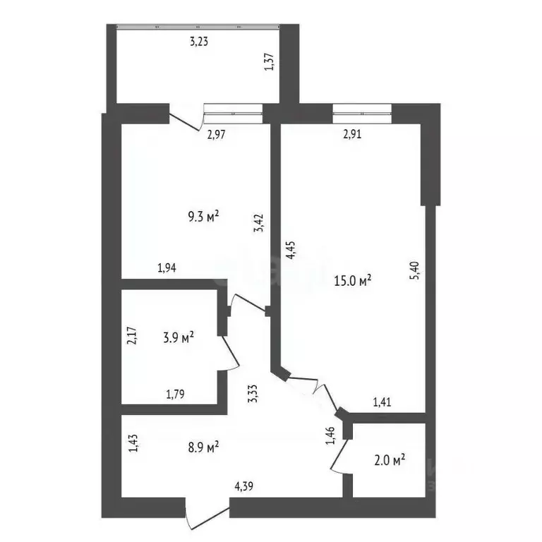 1-к кв. Амурская область, Благовещенск Игнатьевское ш., 12/6 (41.3 м) - Фото 2