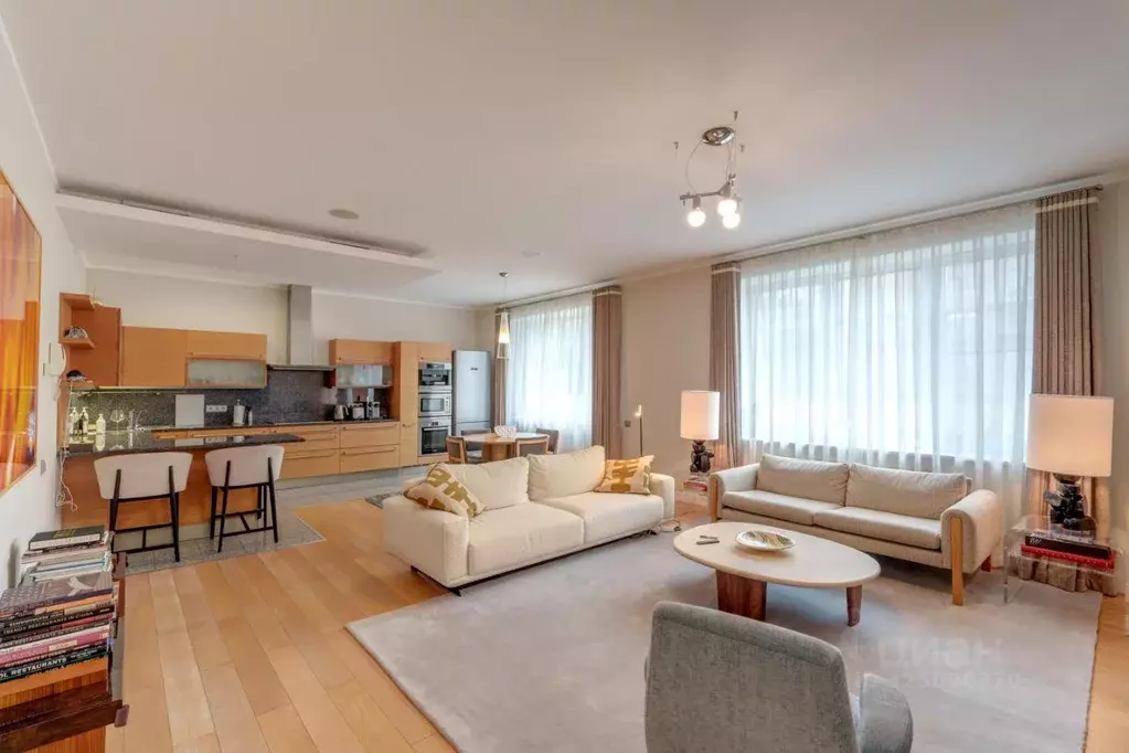 5-к кв. Москва 1-й Смоленский пер., 17 (204.2 м) - Фото 1