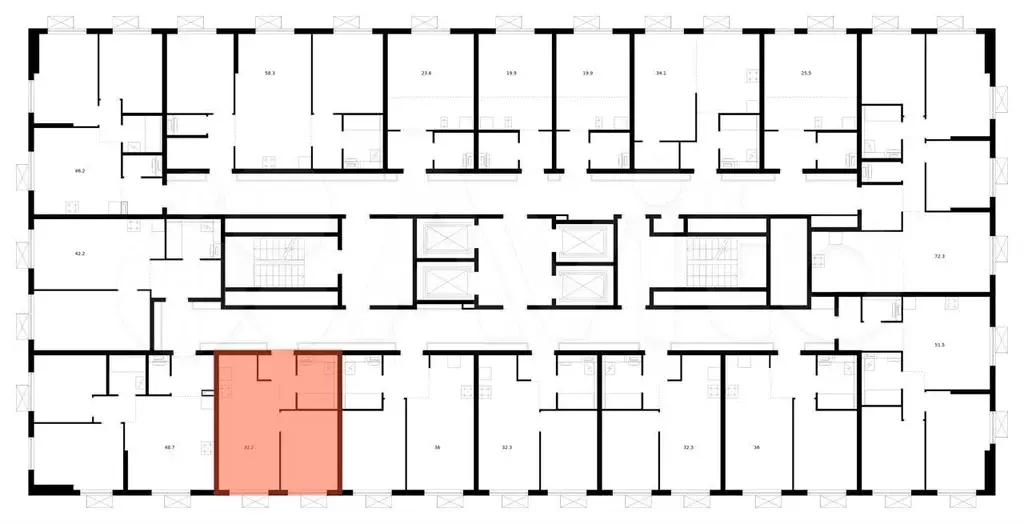 1-к. квартира, 32,2 м, 28/33 эт. - Фото 1