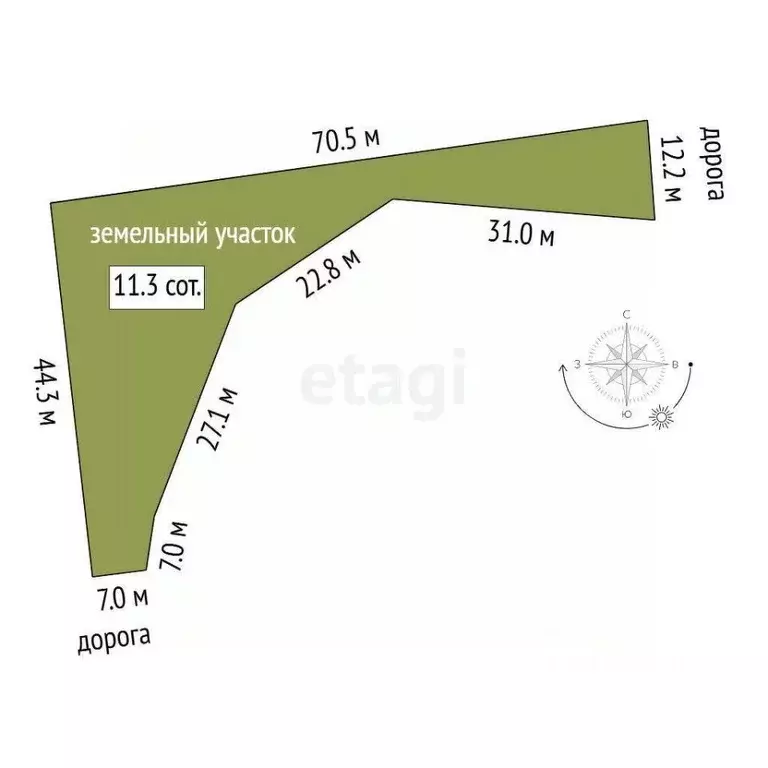 Участок в Тюменская область, Тюменский муниципальный округ, д. ... - Фото 2