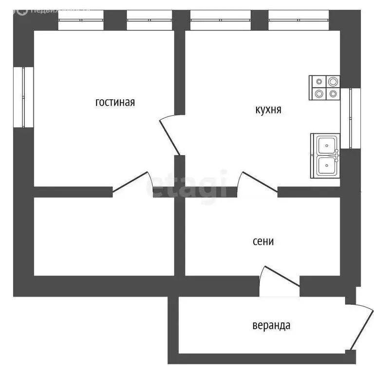 Дом в Пласт, улица Орджоникидзе (25.5 м) - Фото 2