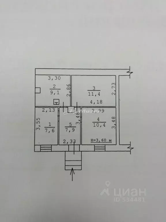 Офис в Крым, Симферополь ул. Севастопольская, 14 (46 м) - Фото 1