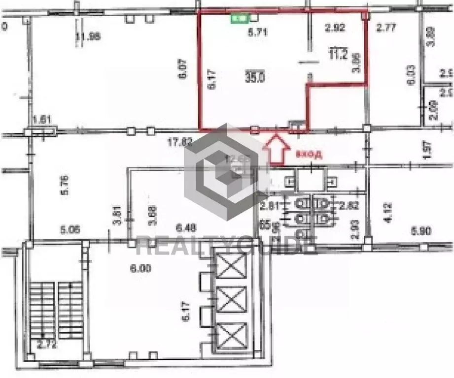 Офис в Москва ул. Кулакова, 20С1в (46 м) - Фото 1