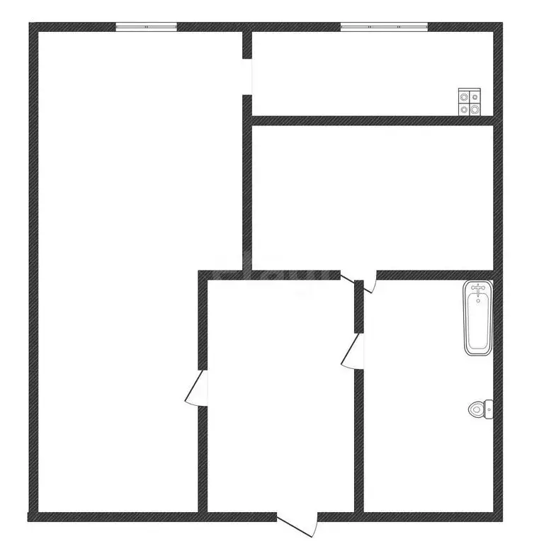 2-комнатная квартира: Черкесск, Октябрьская улица, 9Н (39.1 м) - Фото 2