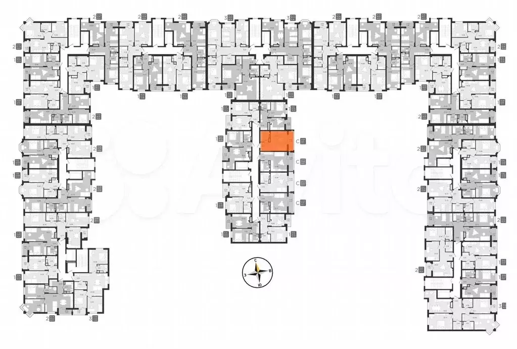 Квартира-студия, 26,9 м, 6/9 эт. - Фото 1