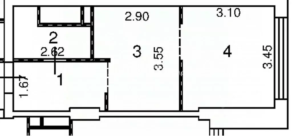 Студия Москва Шмитовский проезд, 39к6 (29.5 м) - Фото 2