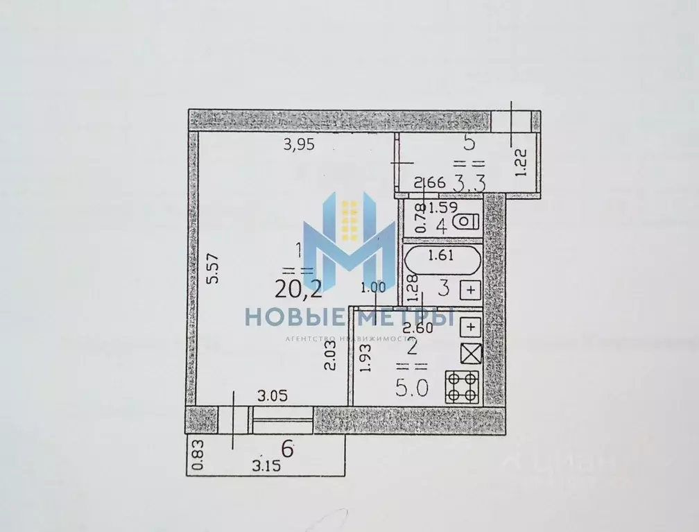 1-к кв. Нижегородская область, Нижний Новгород Московское ш., 177 ... - Фото 2