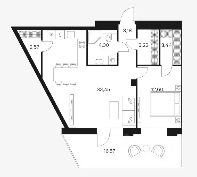 2-к кв. Москва Автозаводская ул., 26/1 (64.6 м) - Фото 2